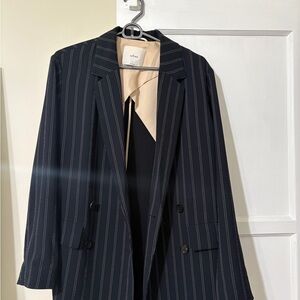 Wilfred Black Pinstripe Blazer